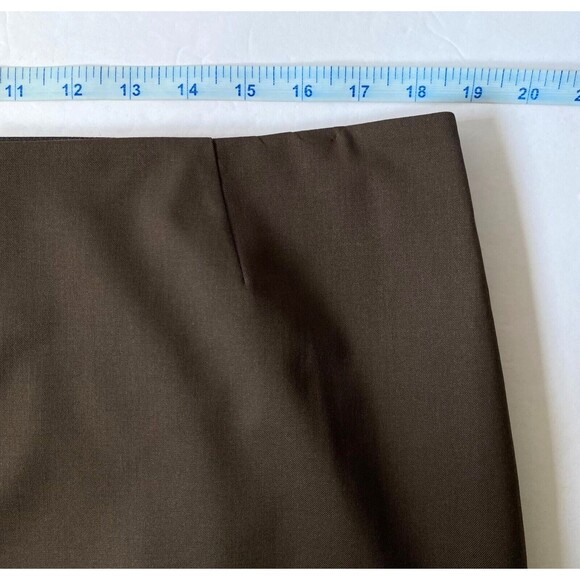 Lafayette 148 New York Suit Skirt Womens Size 16 Petite Brown Pencil Lined NWOT - Picture 9 of 11
